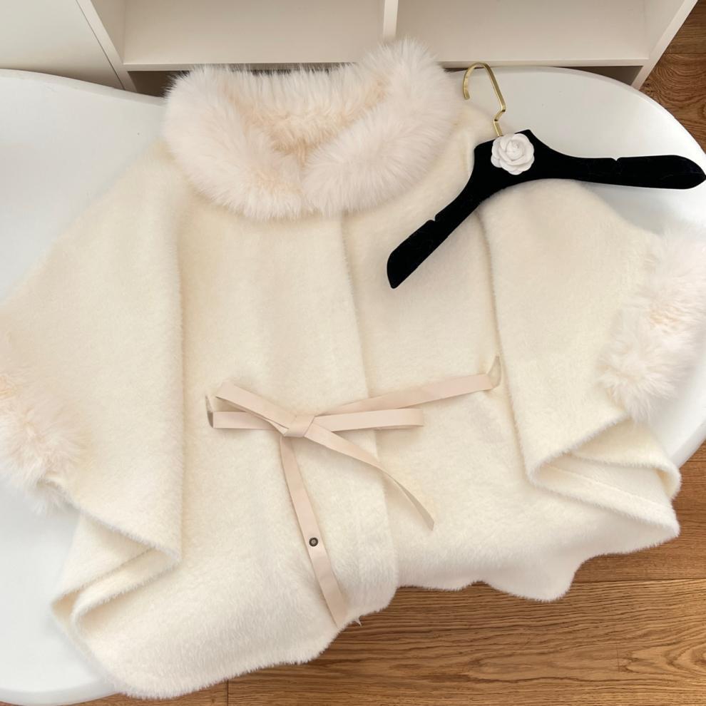 【outer】ファーケープコート　M27723