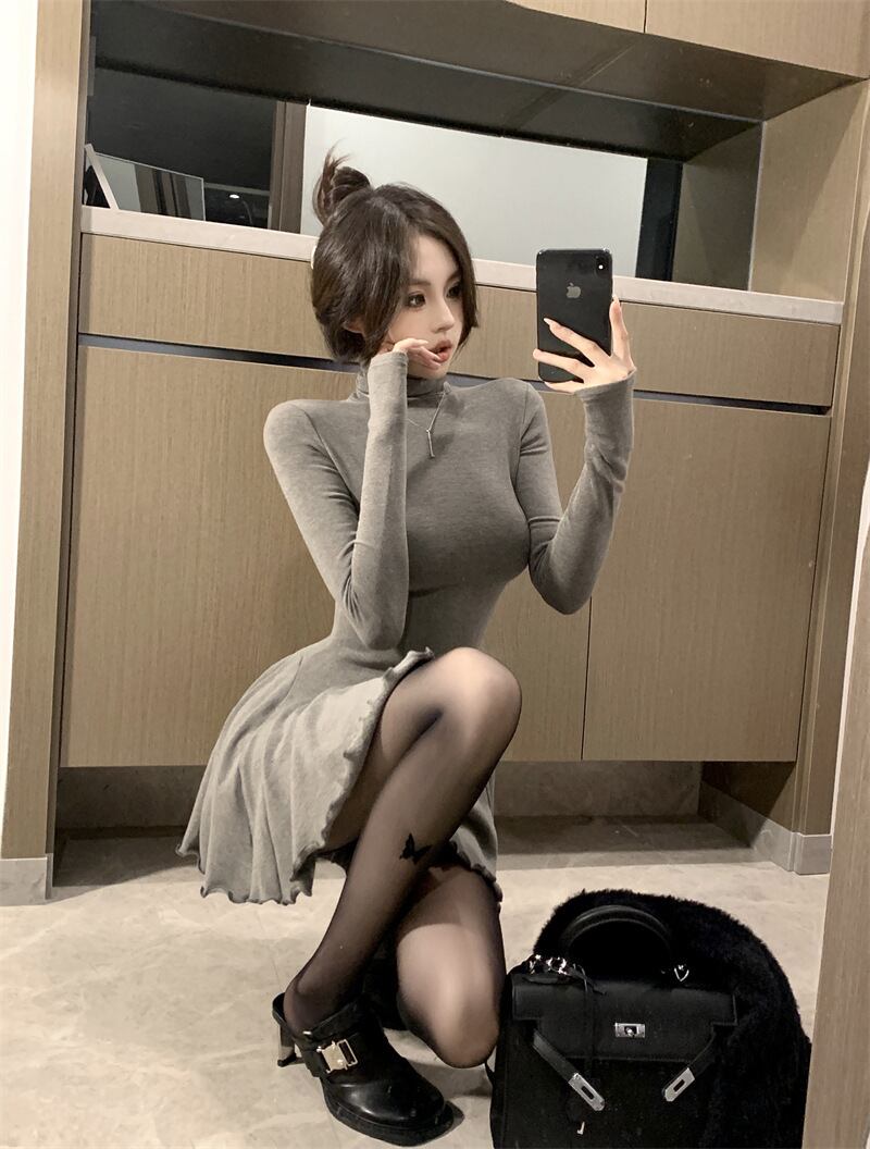 【dress】ハイネックワンピース　M27758