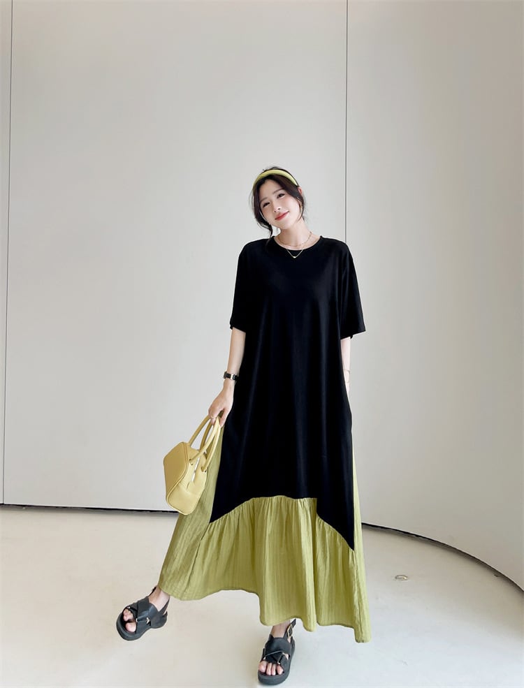 【dress】切り替えワンピース　M25159