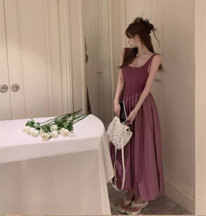 【dress】バックで綺麗キャミワンピース G21311