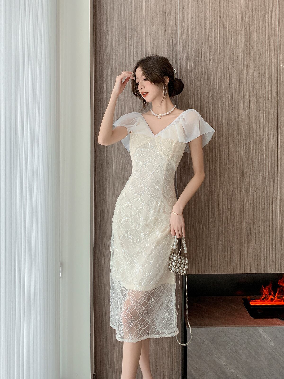 【dress】フリルキャミワンピースG20065