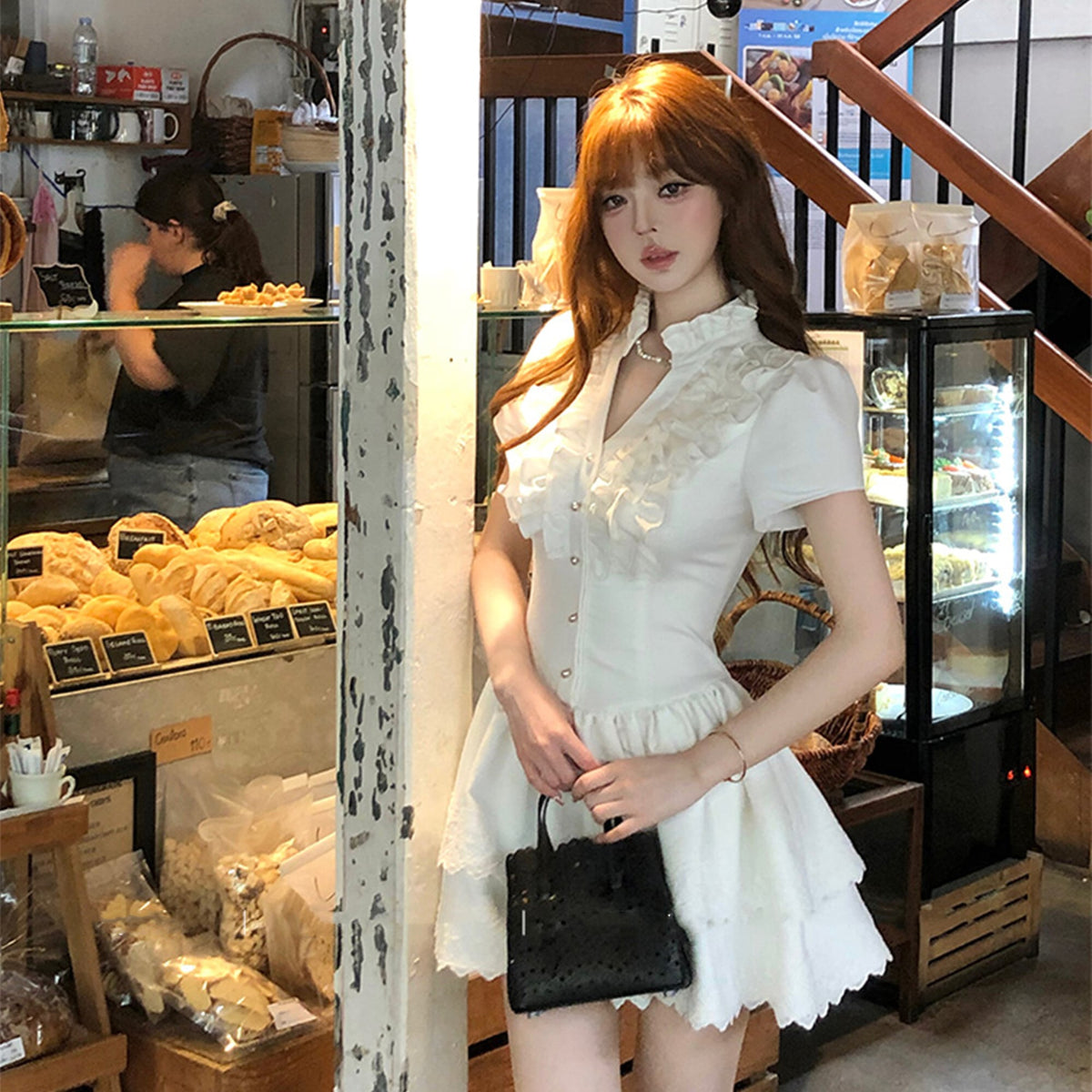 【dress】フリルミニワンピース　M30795