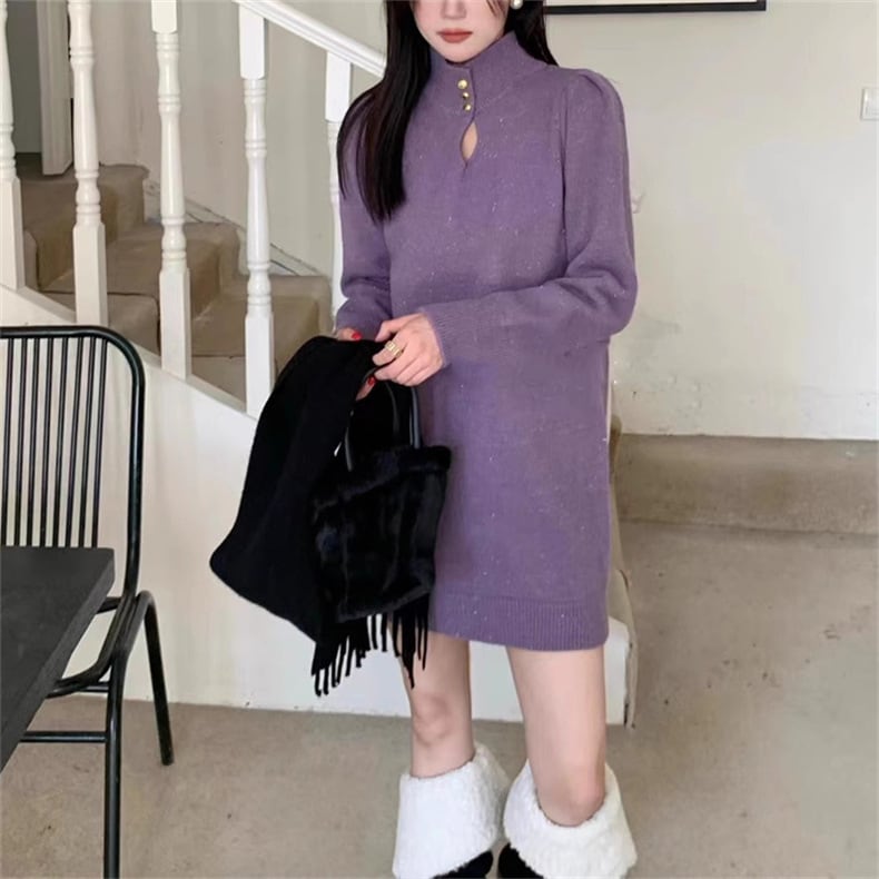 【dress】ニットワンピース　M25887