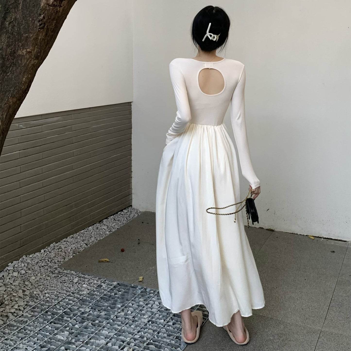 【dress】バックオーポンワンピース　M29711