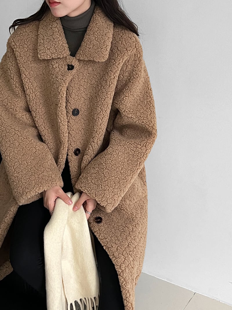 【outer】ロングシープボアコート Q7224