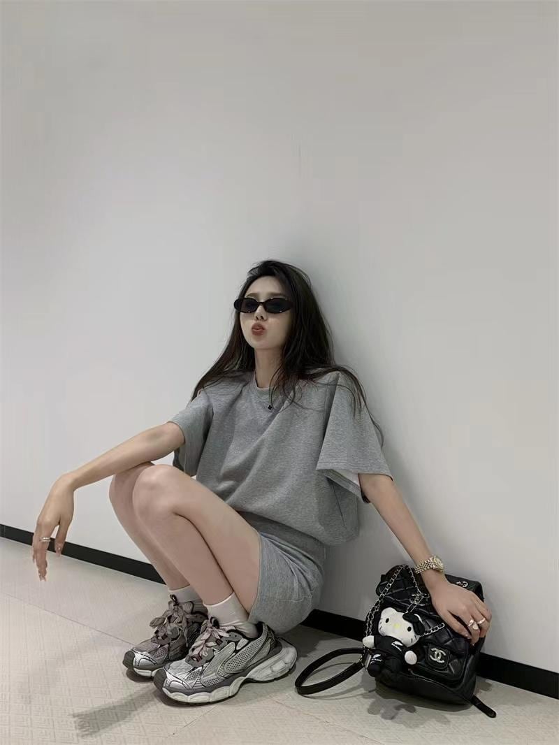 【set】クルーネックTシャツ×スカートセット　M29809