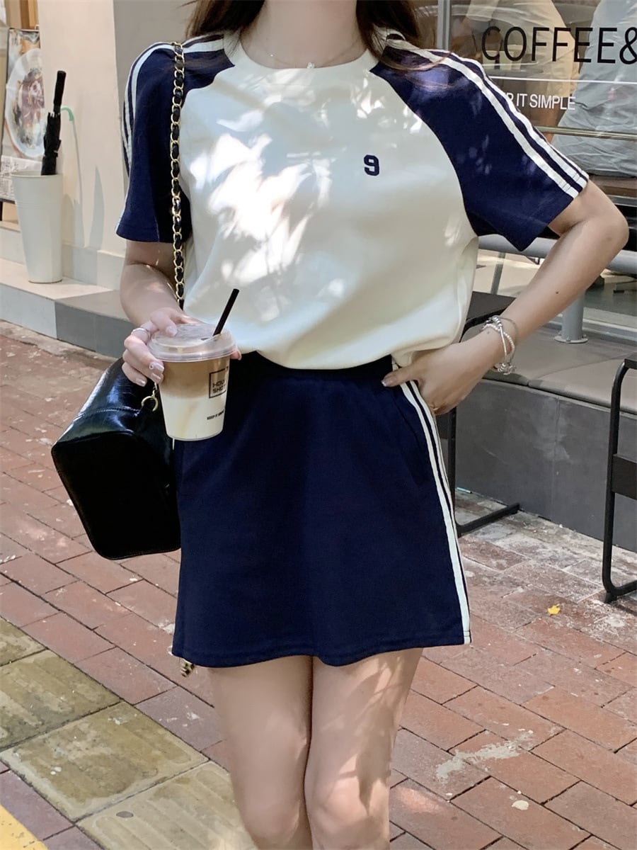 【set】Tシャツ×スカートセット　M25041