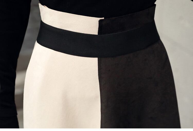 【set】美人度アップ!韓国系着心地良い切り替えファッション洋気淑女２点セット G1587