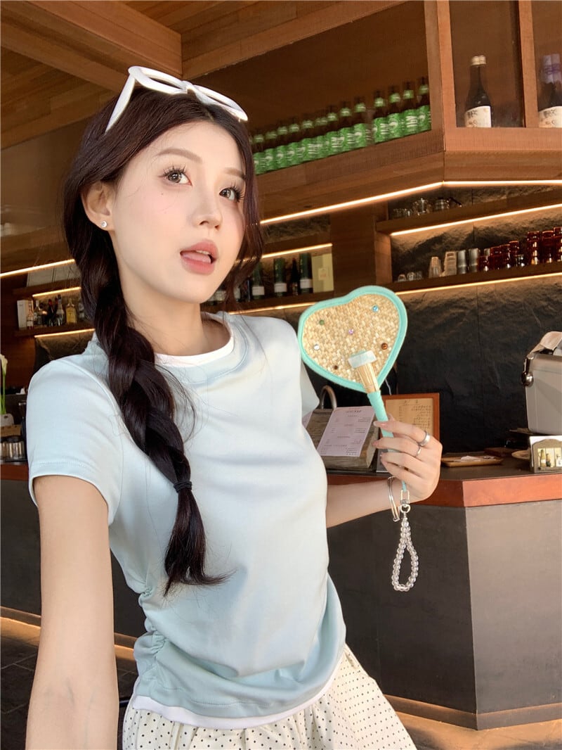 【tops】切り替えTシャツ　M25122