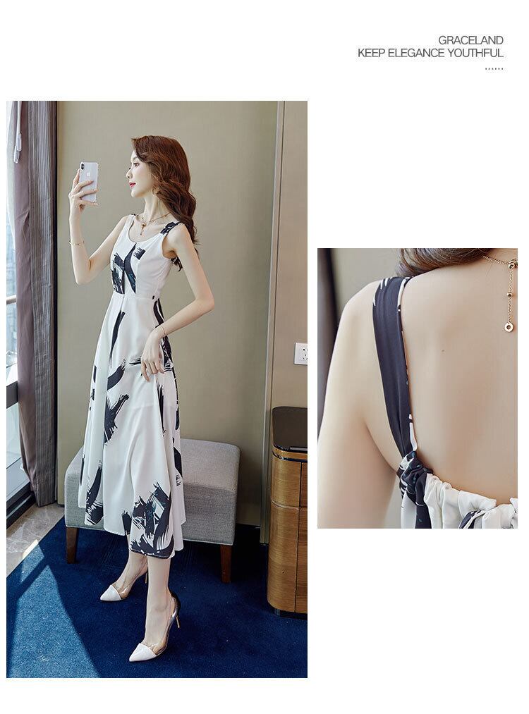 【dress】好感度UP!気質満点プリントスウィートキャミワンピース G0141