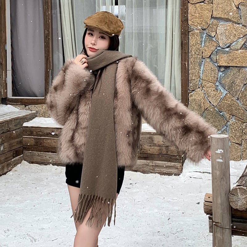 【outer】ファーショートコート　M28228