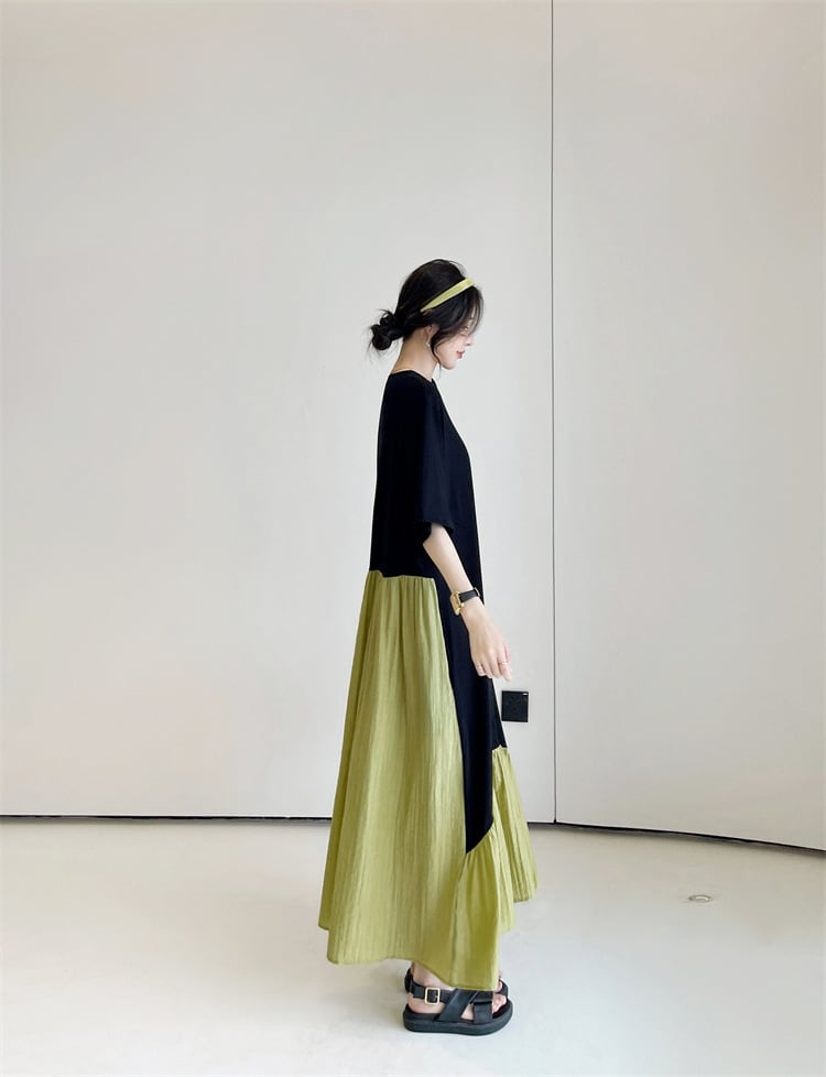 【dress】切り替えワンピース　M25159