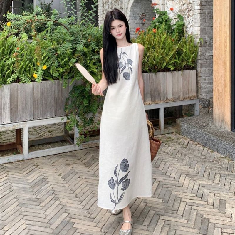 【dress】ノースリーブワンピース　M24528