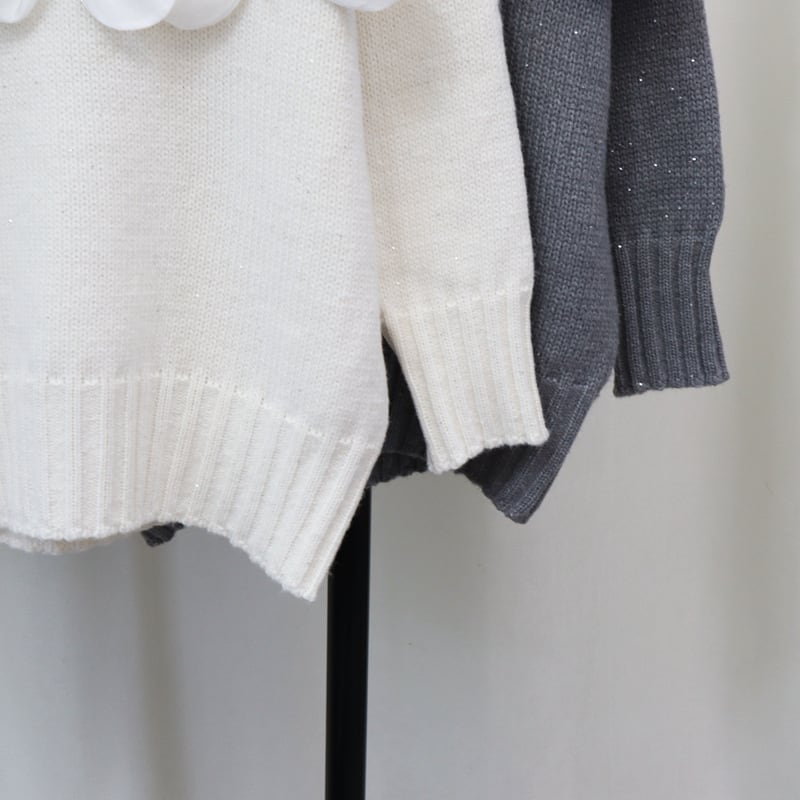 【tops】立体フラワーニットセーター　M27590