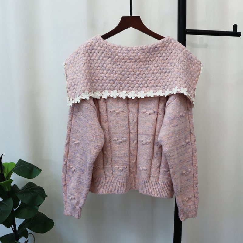【outer】ドールカラーニットカーデ　M25514