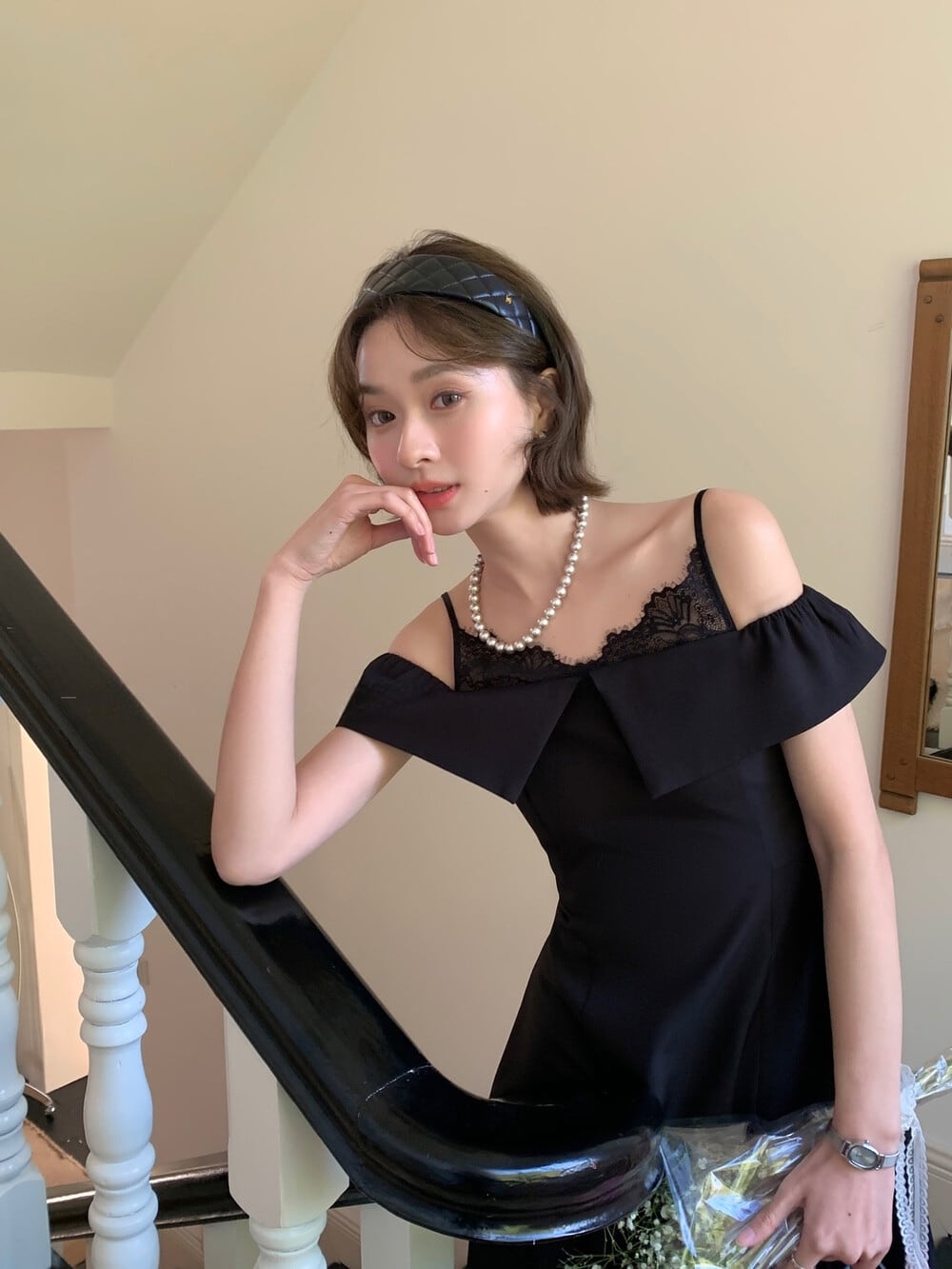 【dress】レースドッキングキャミワンピース  N3568