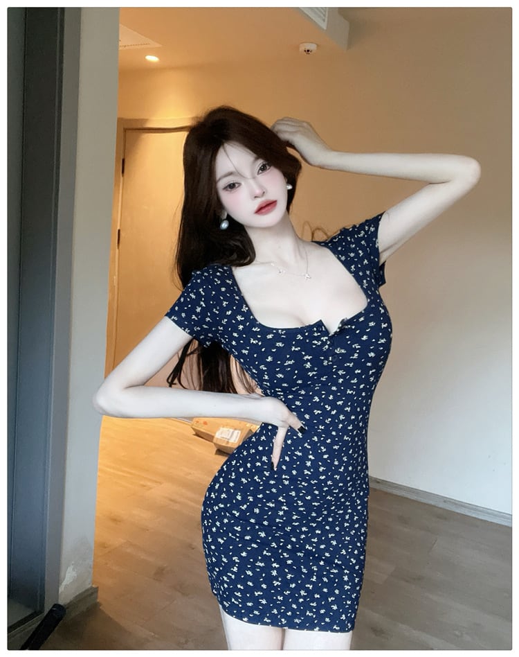 【dress】花柄ワンピース　M24180