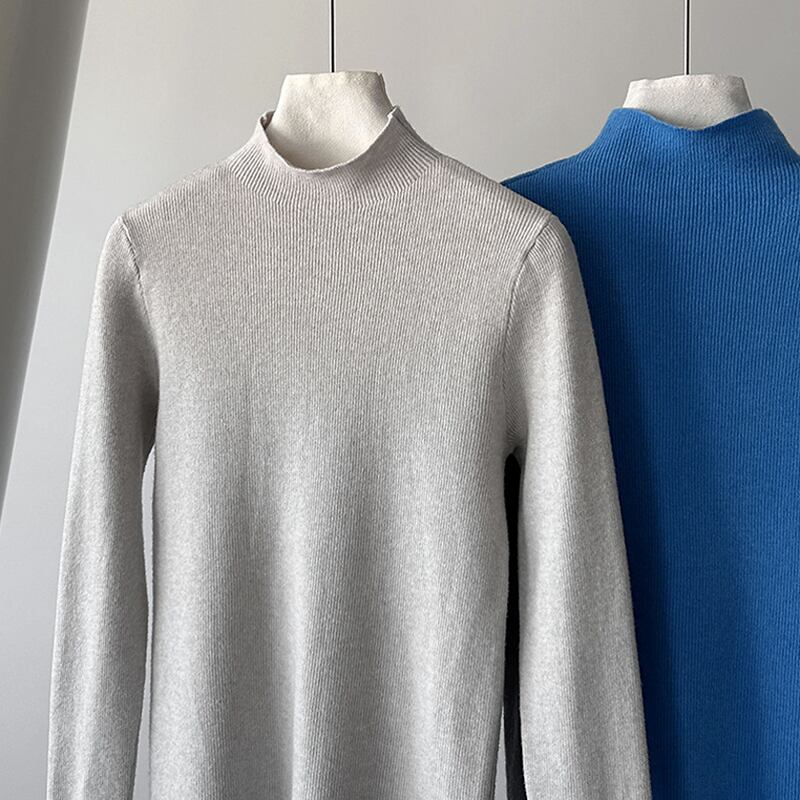 【tops】ハイネックニットトップス Q6970