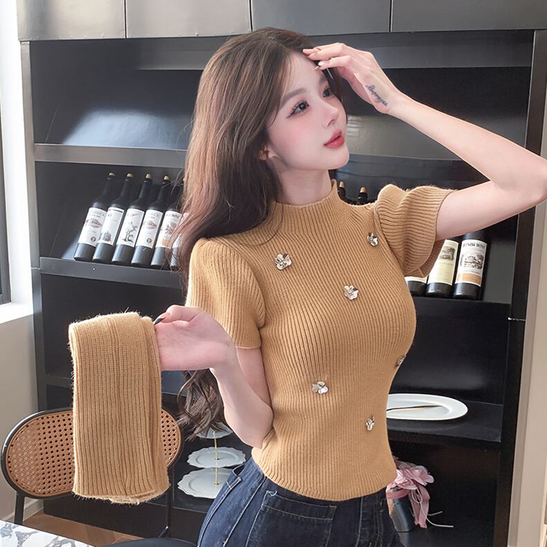 【tops】ニットトップスアームカバー付き　M27531