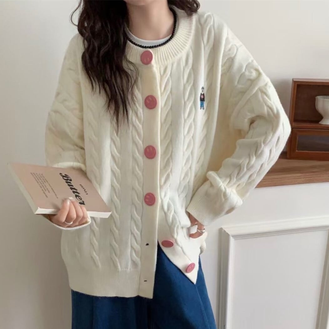 【outer】ニットカーデ　M26340