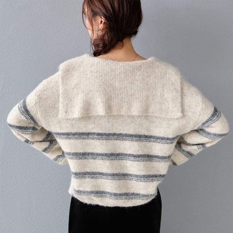 【tops】Vネックニットトップス Q7078