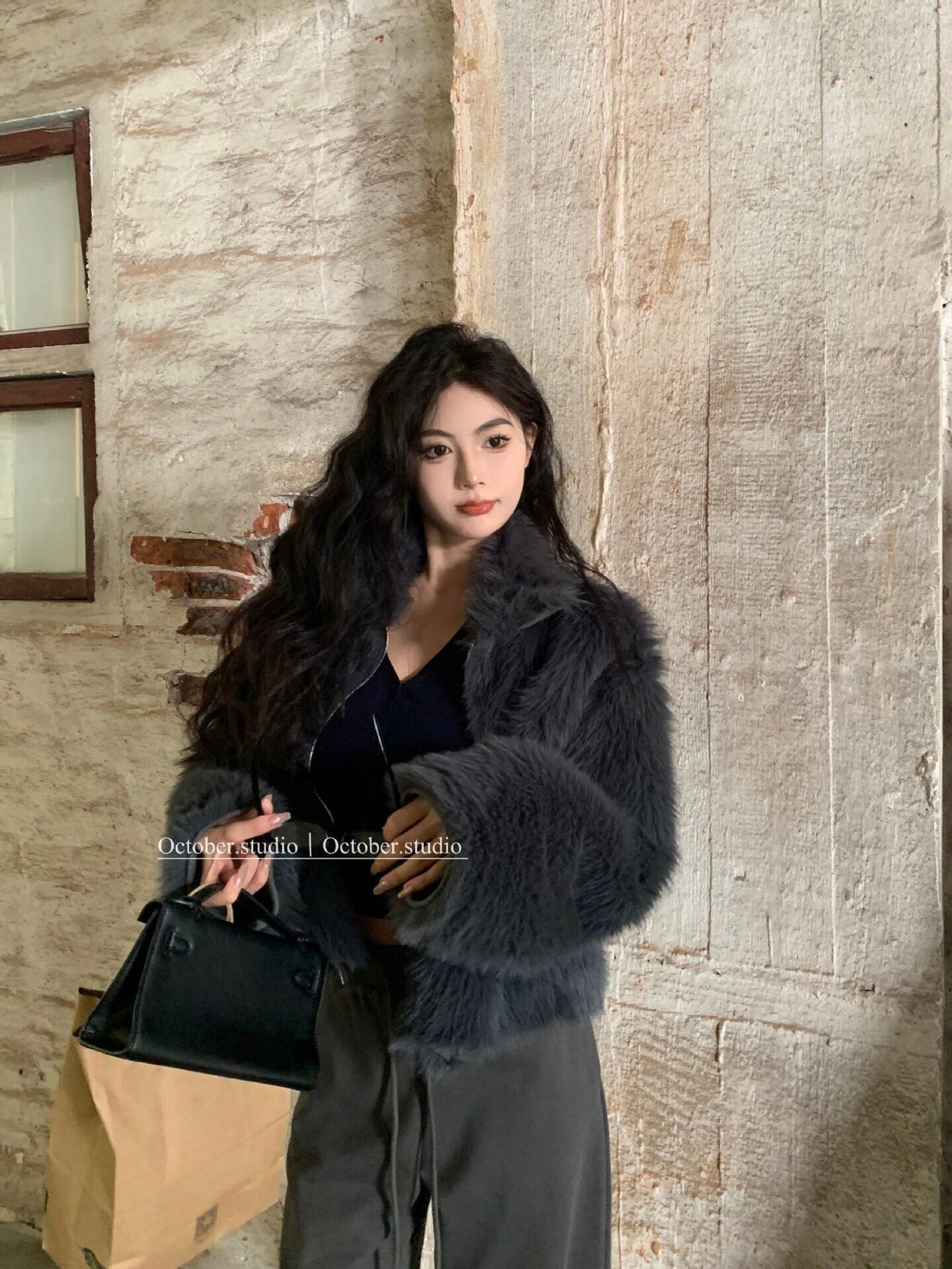 【outer】ファーショートコート　M27964