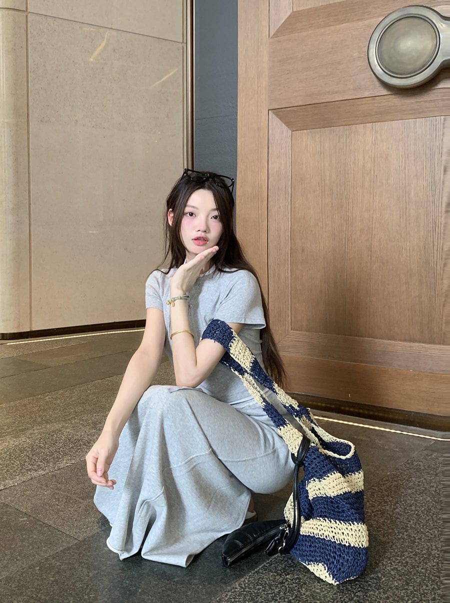 【set】Tシャツ×スカートセット　M24374