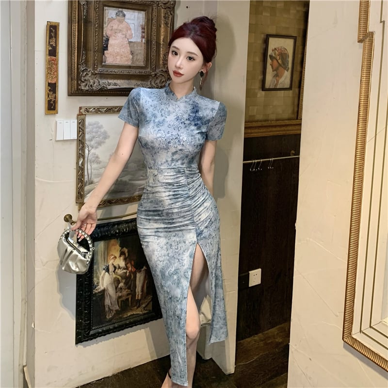 【dress】スリットワンピース　M29552