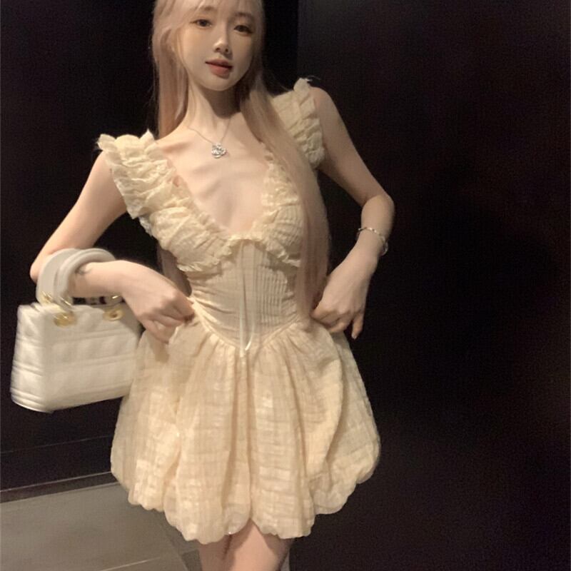 【dress】フリルデートワンピース　M30069