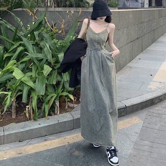 【dress】デニムキャミワンピース G20205