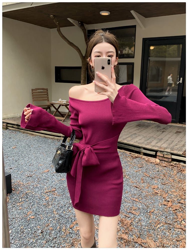 【dress】ニットワンピース　M26415