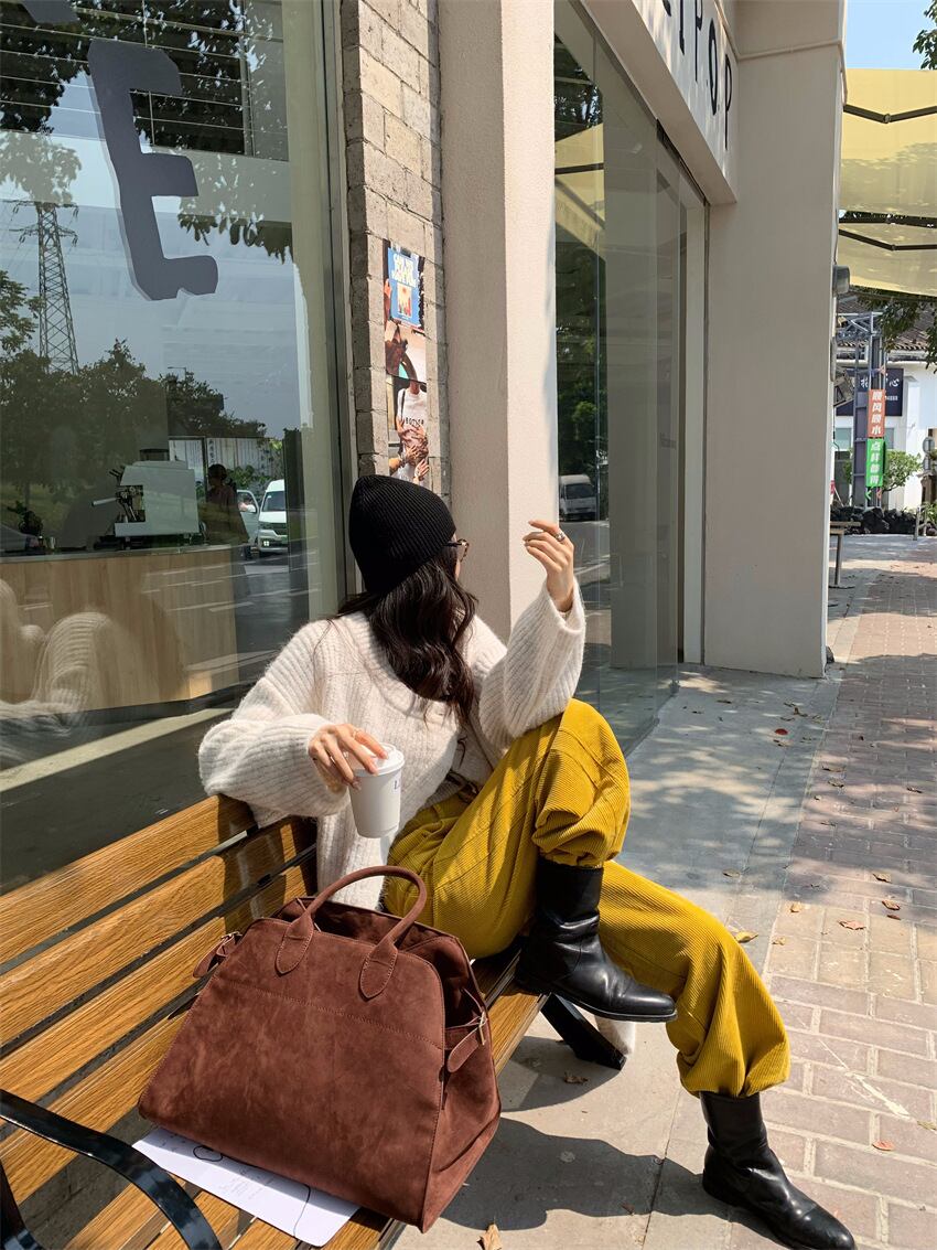 【outer】ロング丈ニットカーデ　M28394
