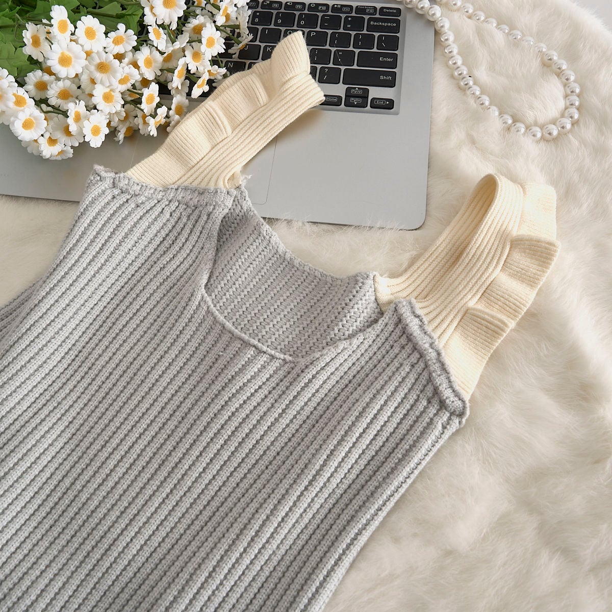 【dress】ニットキャミワンピース　M24427