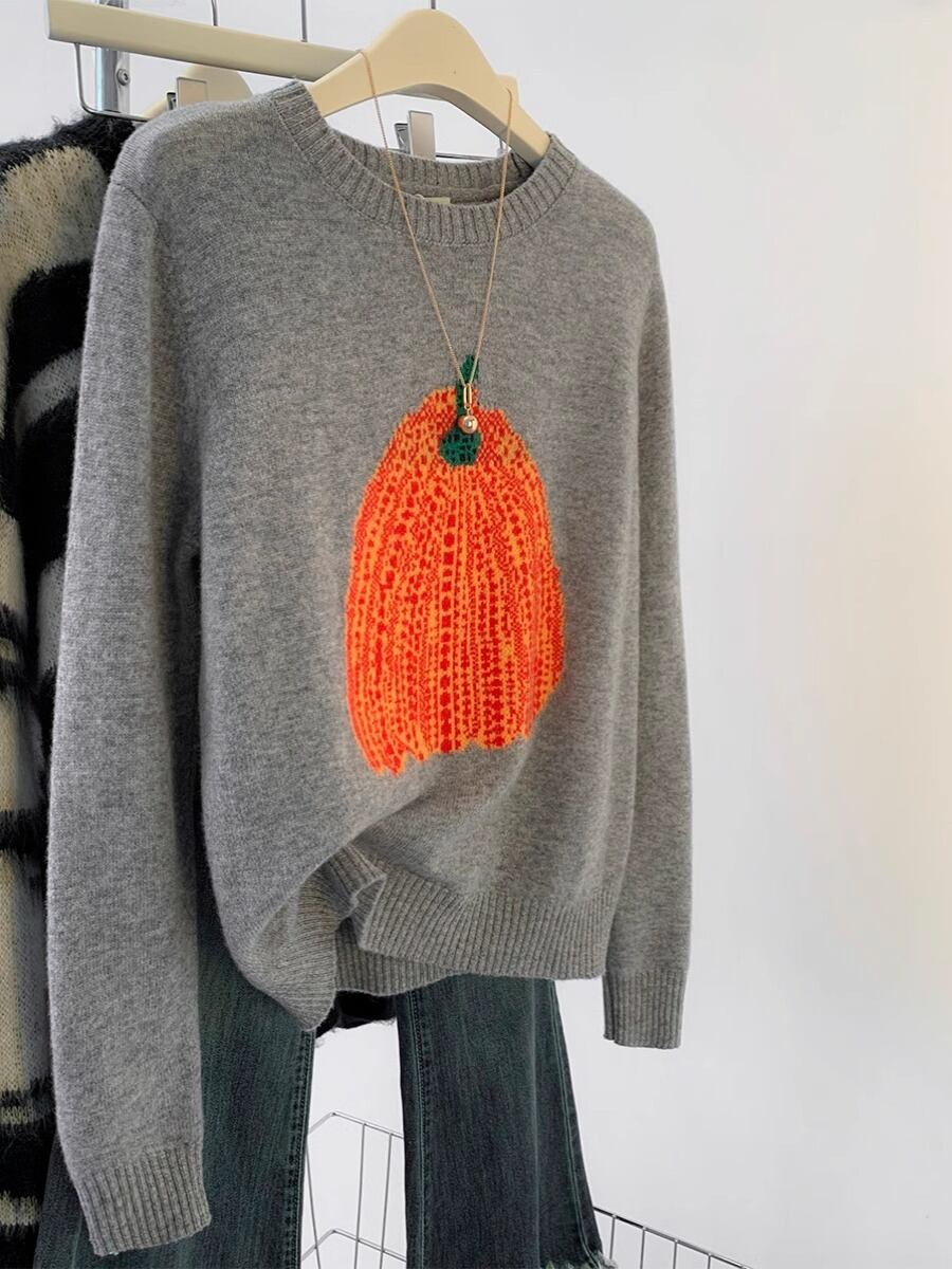 【tops】クルーネックニットセーター　M29241
