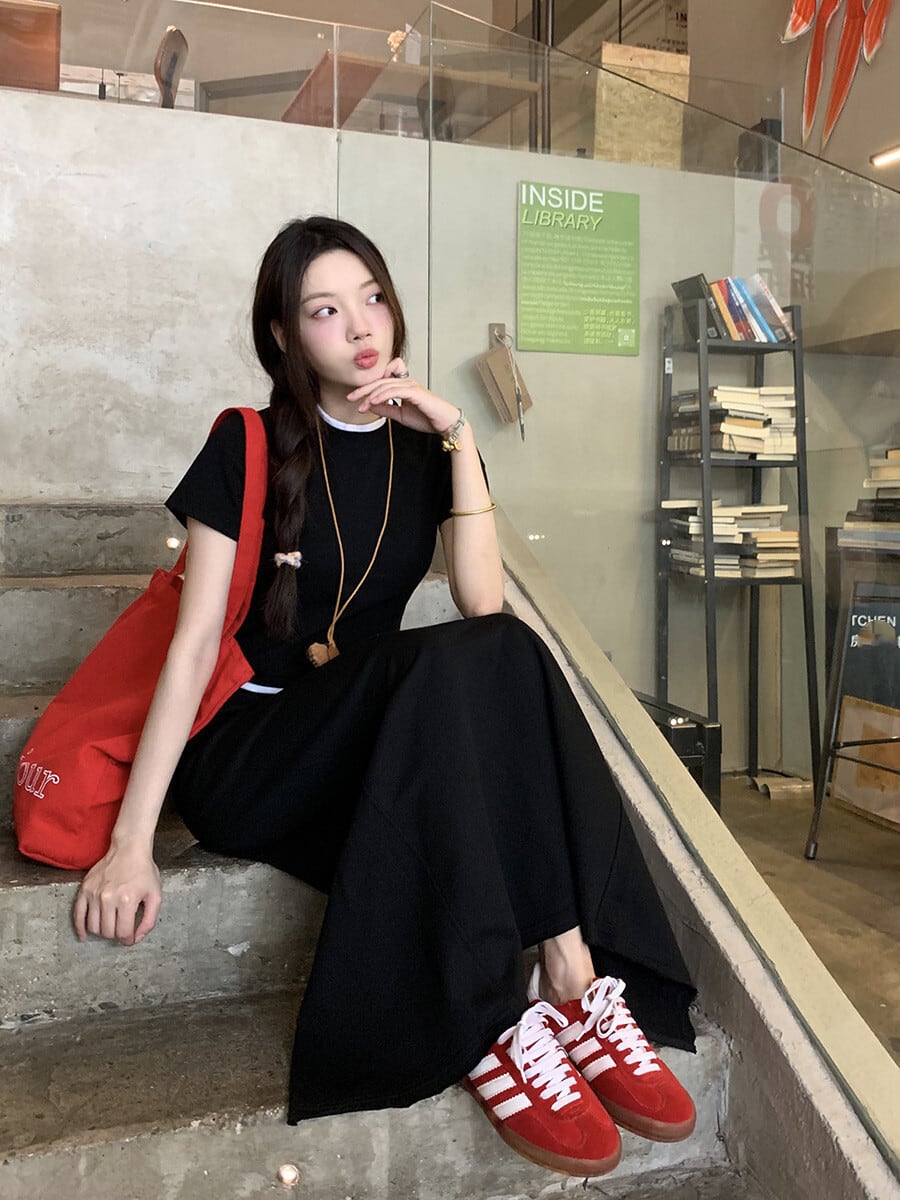 【set】Tシャツ×スカートセット　M24374