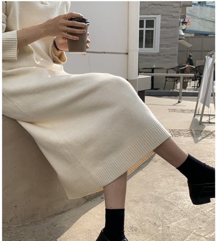 【dress】POLOネックワンピース　M19146