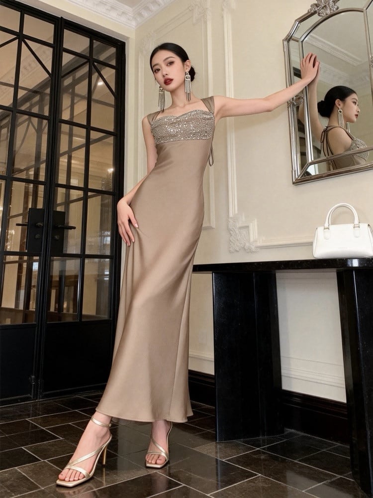 【dress】マーメイドロングワンピース Q7969
