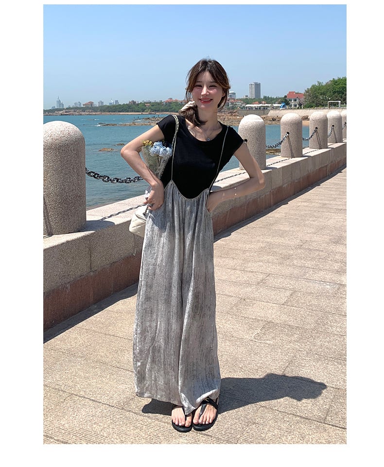 【set】Tシャツ×ワイドパンツセット　M24384