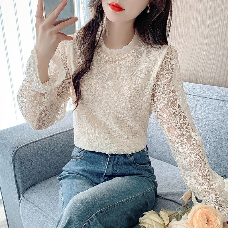 【tops】レースシャツトップス　M28803
