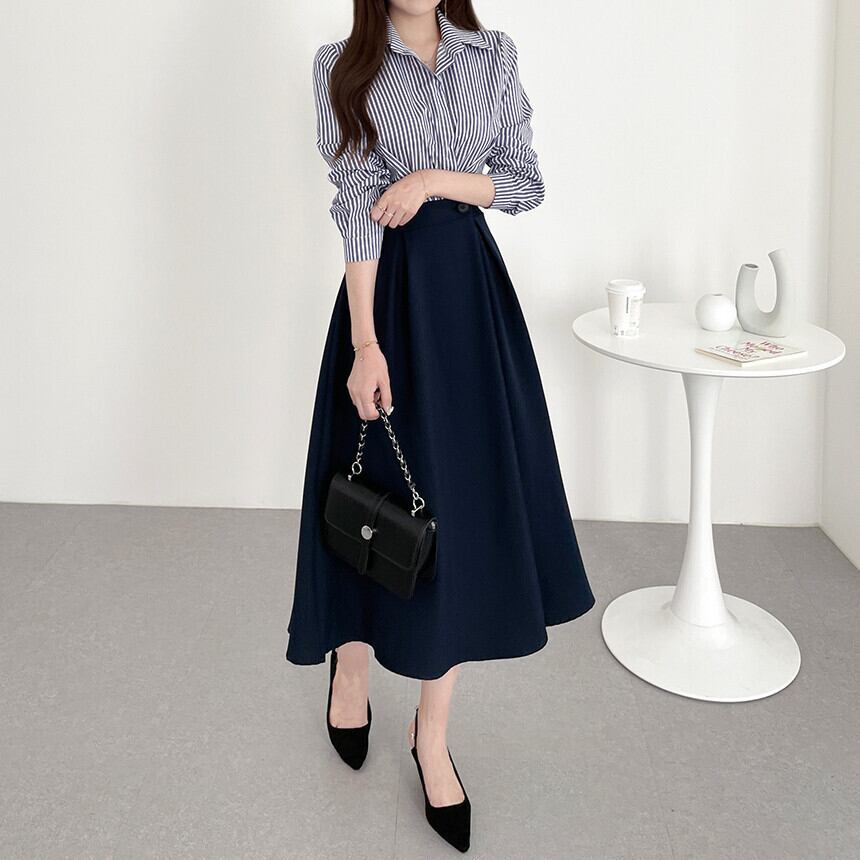 【dress】切り替えシャツワンピース　M29587