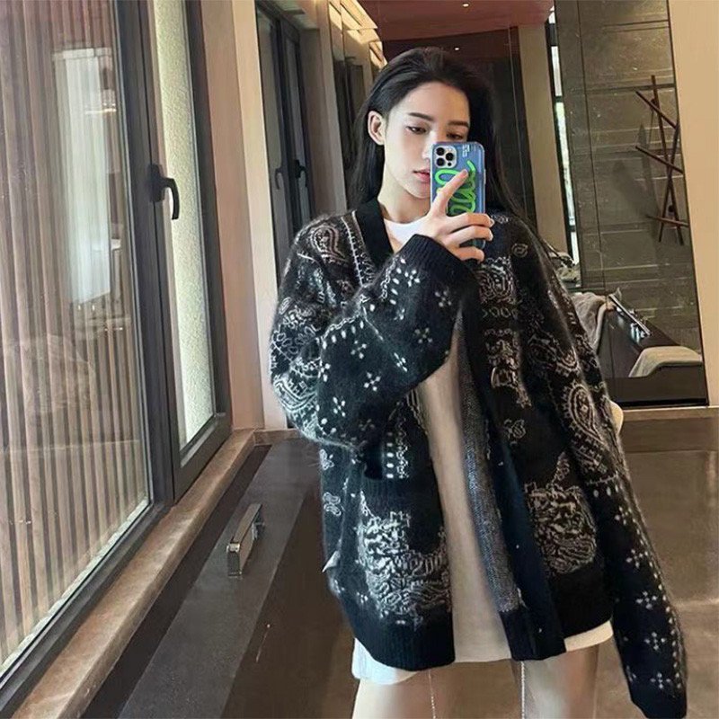 【outer】ゆったりニットカーディガンG23435