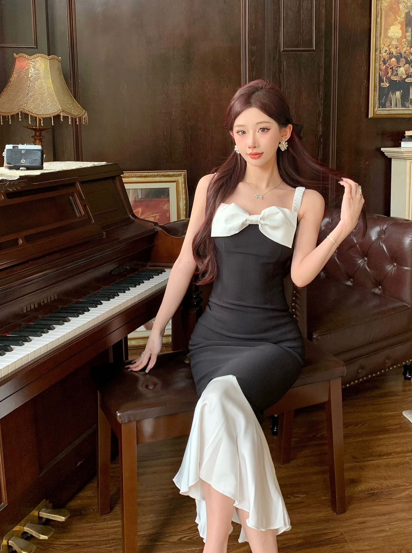 【dress】オフショルダーマーメイドワンピース G21117