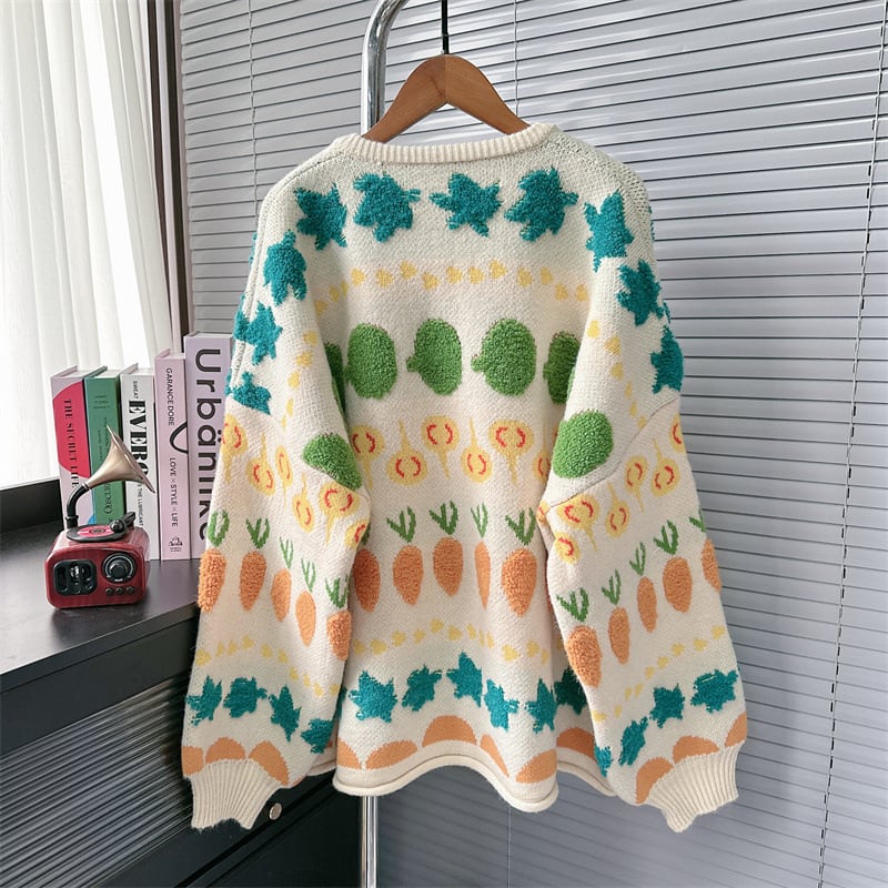 【outer】ジャカードニットカーデ　M26386