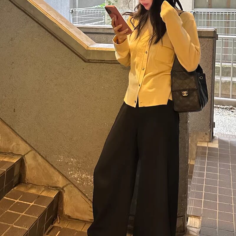 【outer】2色展開ニットカーディガン Q7807