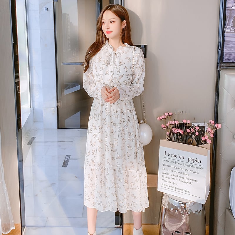【dress】花柄ワンピース　M25347