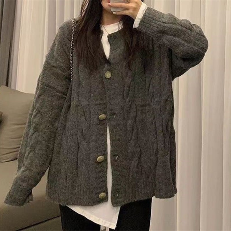 【outer】ニットカーデ　M25383