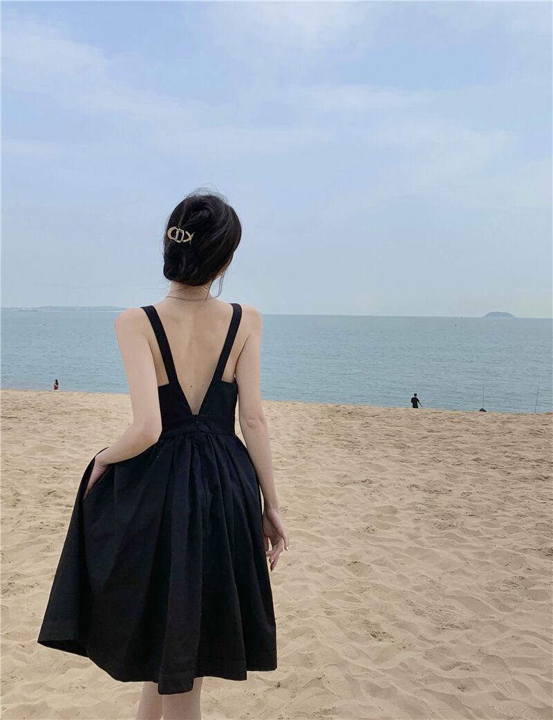 【dress】Vネックキャミワンピース　M30185
