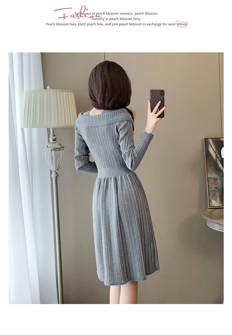 【dress】ニットワンピース　M25363