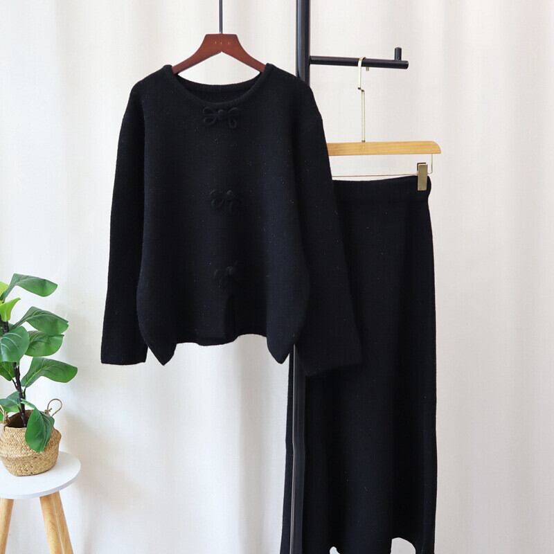 【set】ニットセーター×スカートセット　M26853