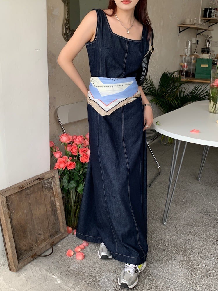 【dress】デニムワンピース　M25033